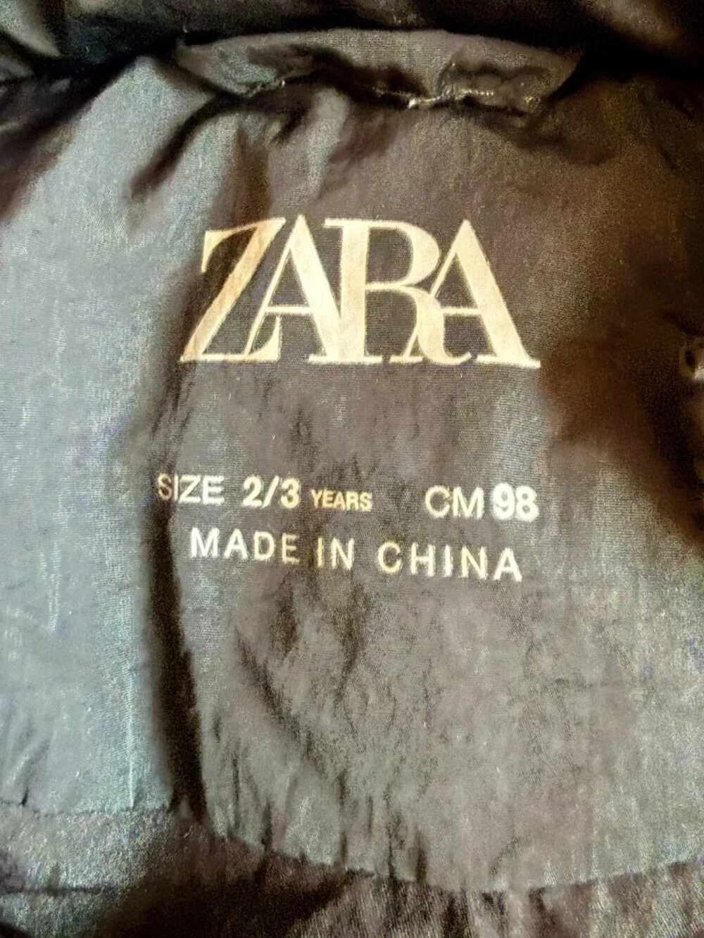 Zara Vest Back 2-3T